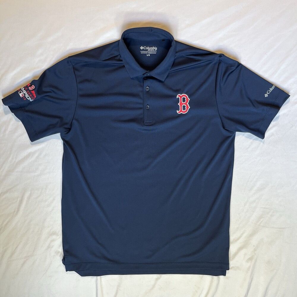 2018 Boston Red Sox World Series x Columbia Men's Performance Polo Shirt • Large